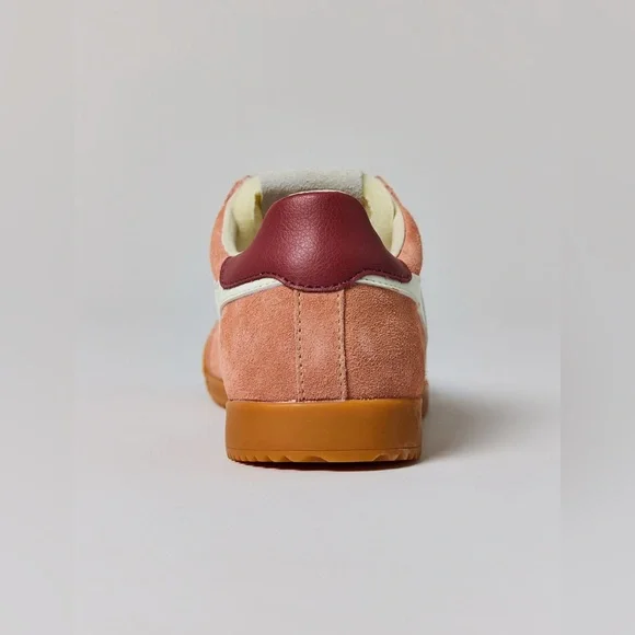 Gola Women's Elan Leather Sneaker Terracotta/ Off White/Red Ochre - Picture 4 of 16